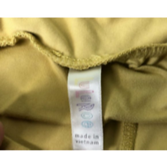LULAROE Girls Size L/XL Large Extra Large Mustard Yellow Leggings - Picture 2 of 3